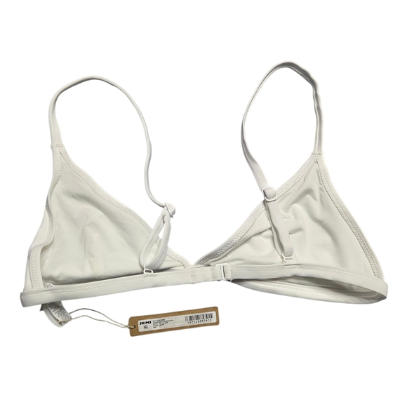 SKIMS Swim Adjustable Triangle Bikini Top Snow White Swimwear 2X NWT - Picture 2 of 3